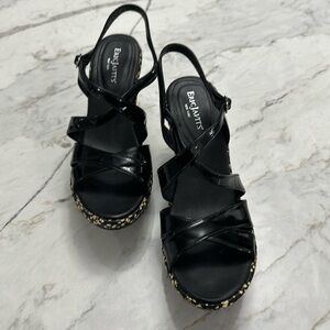 8 1/2 narrow wedge sandal, Eric Javits, New York